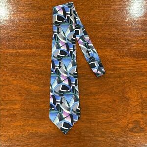 Jerry Garcia Geometric Patterned Tie